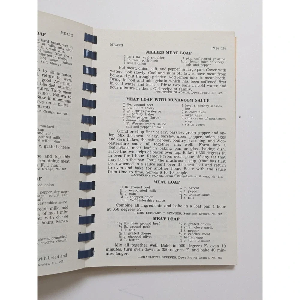 Vintage Our Favorite Grange Recipes 1971 California State Grange Cookbook 315 Pg